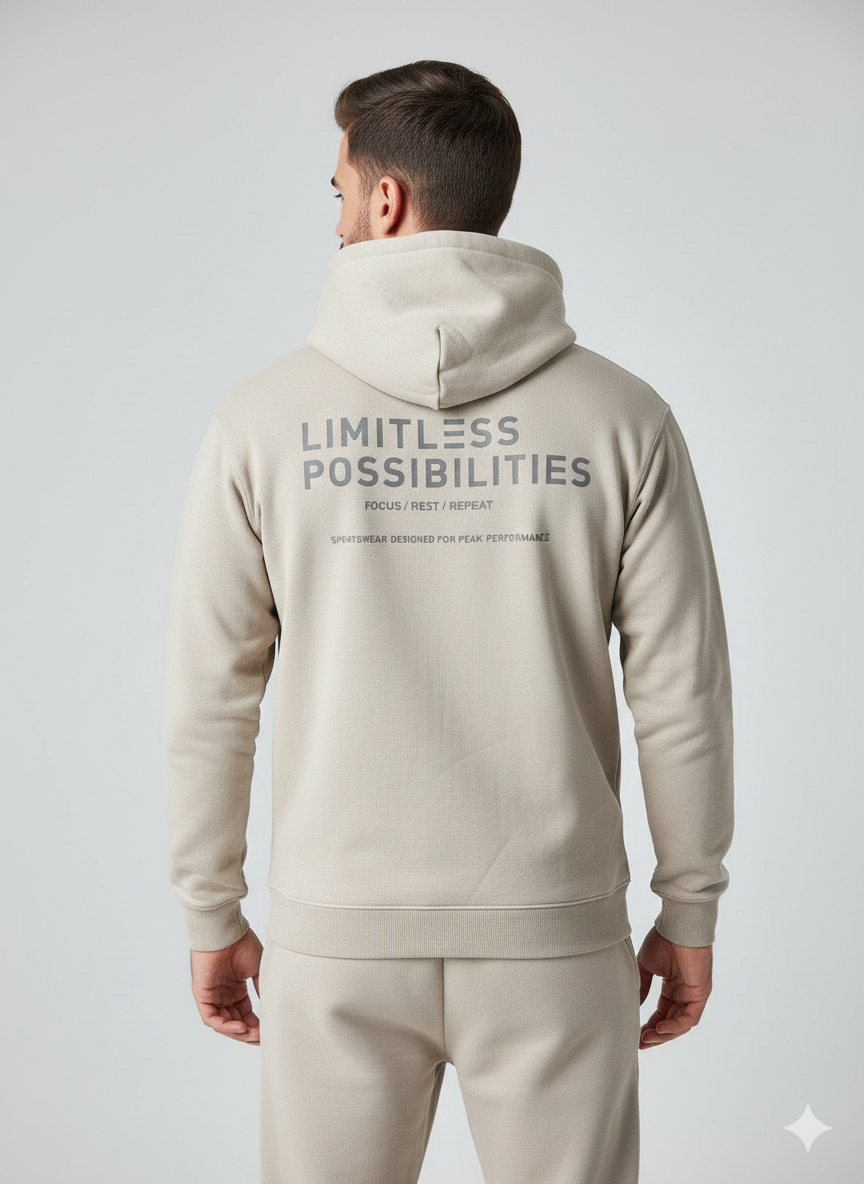 Export Quality "Down Shoulder" Heavyweight Fleece Tracksuit