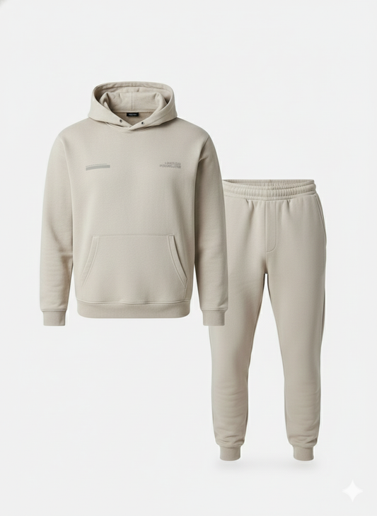 Export Quality "Down Shoulder" Heavyweight Fleece Tracksuit